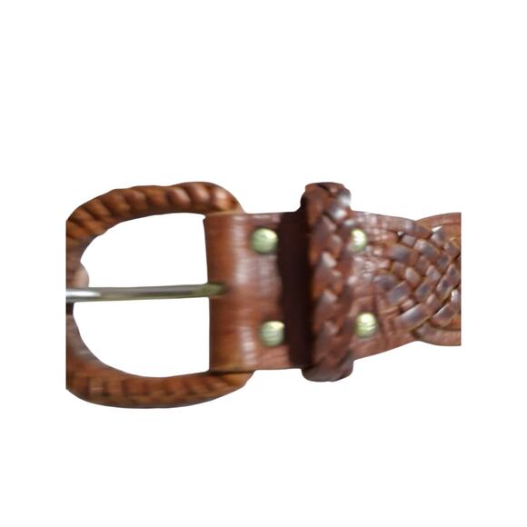 Vintage Y2K Weaved Leather Women's size 30"-32" Grunge Western Boho Casual Belt - Picture 10 of 12